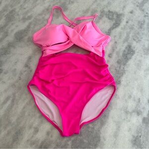 Pink Women's One Piece Swimsuit